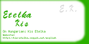 etelka kis business card